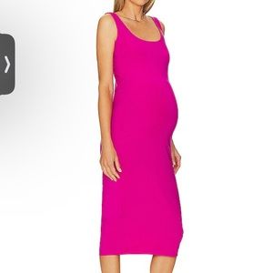 HATCH The Body Tank Dress in Fuschia